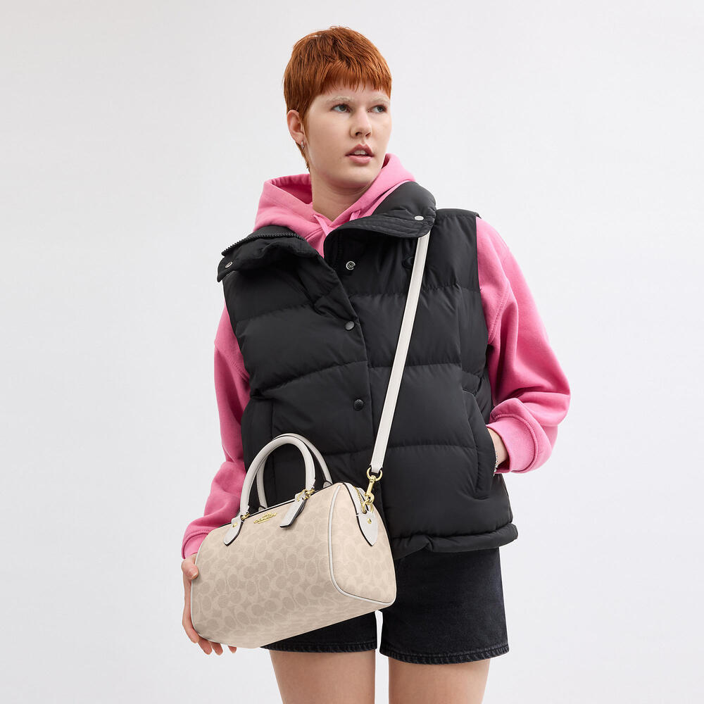 Rowan Satchel Bag In Signature Canvas